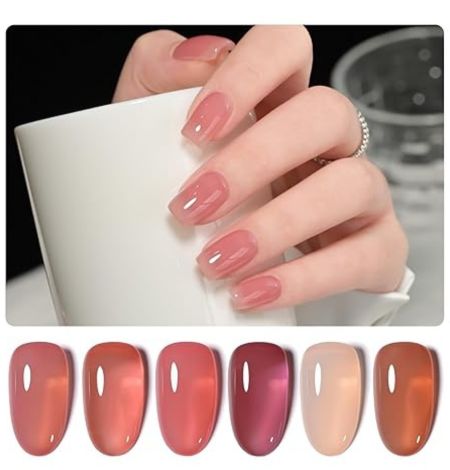 4.  GAOY Summer Jelly Gel Nail Polish Set — Best with a vibrant range of colors