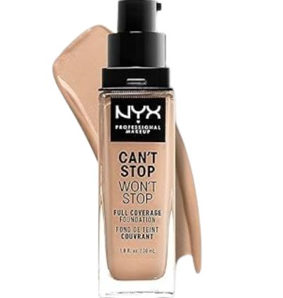 5.   NYX Can’t Stop Won’t Stop Full Coverage Foundation