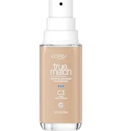 2.  L'Oreal Paris True Match Super-Blendable Foundation — Perfect match with all skin tones